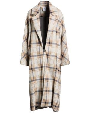 Fedeli Coat Virgin Wool, Viscose, Cashmere, Polyamide - Natural