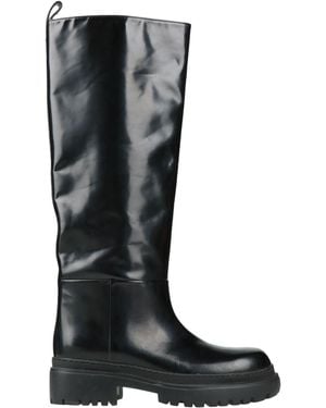 Semicouture Boot Leather - Black