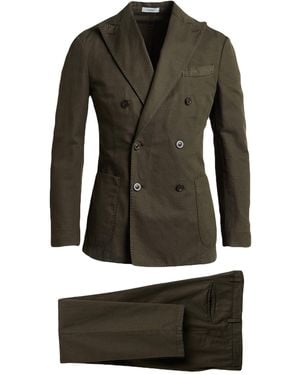Boglioli Suit Cotton, Linen, Elastane - Green