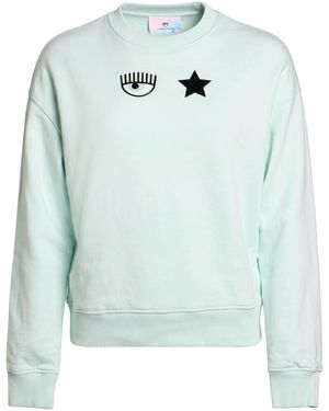 Chiara Ferragni Sky Sweatshirt Cotton - Blue