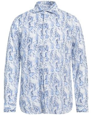 120% Lino Shirt Linen - Blue