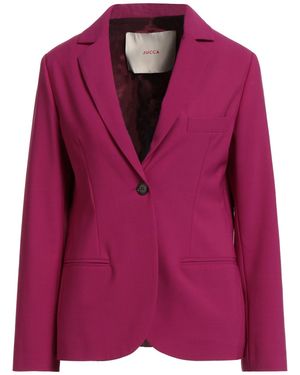 Jucca Blazer Polyester, Virgin Wool, Elastane - Purple