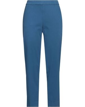 Whyci Azure Pants Cotton, Elastane - Blue