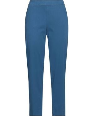 Whyci Azure Pants Cotton, Elastane - Blue