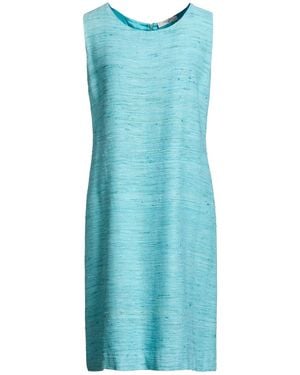 Charlott Midi Dress Silk - Blue