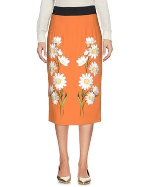 Dolce & Gabbana Midi Skirt - Orange