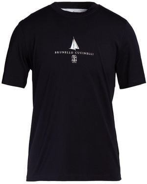 Brunello Cucinelli T-Shirt Cotton - Black