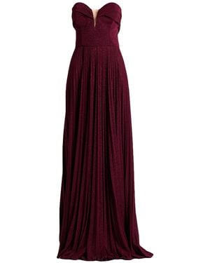 Elisabetta Franchi Carpet Maxi Dress Viscose, Polyester, Polyamide, Elastane - Purple