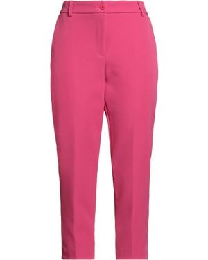 GRIFFAI Fuchsia Pants Polyester, Elastane - Pink