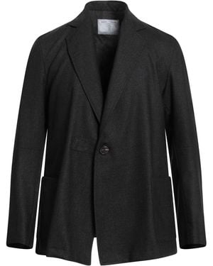 Societe Anonyme Charcoal Blazer Wool, Cashmere - Black