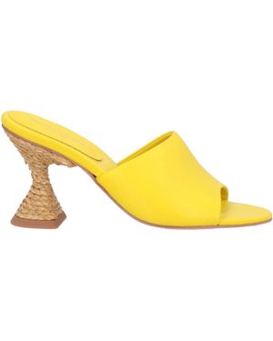Paloma Barceló Sandals Leather - Yellow