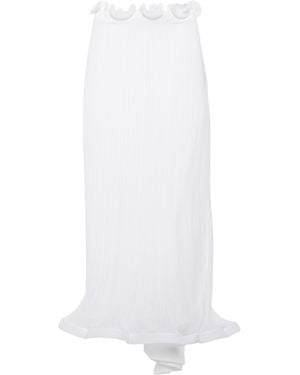 Burberry Midi Skirt - White