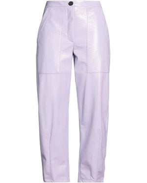 Liviana Conti Lilac Trousers Polyester, Polyurethane - Purple