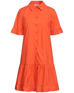 CROCHÈ Mini Dress Cotton - Orange