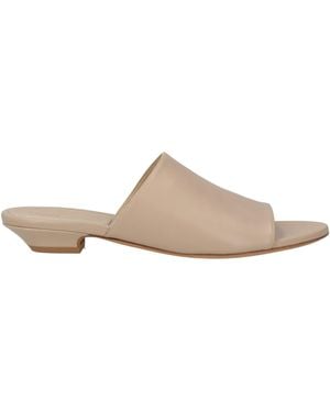 KHAITE Sand Sandals Leather - White