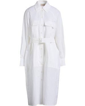 Maison Kitsuné Midi-Kleid - Weiß