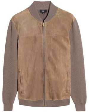 dunhill Sand Jacket Merino Wool, Sheepskin - Brown