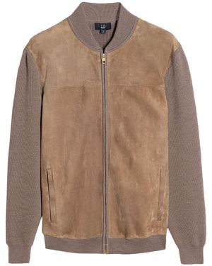 dunhill Sand Jacket Merino Wool, Sheepskin - Brown