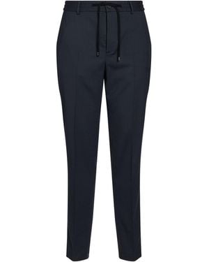 Peserico Trousers Wool, Polyester, Elastane - Blue