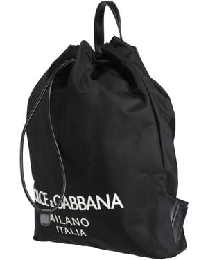 Dolce & Gabbana Backpack Polyamide, Nylon, Acrylic, Calfskin - Black