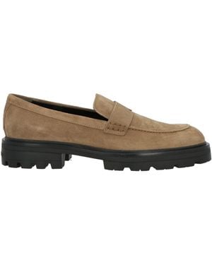 Hogan Khaki Loafers Leather - Brown
