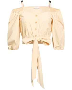 Patrizia Pepe Shirt Cotton, Polyamide, Elastane - Natural