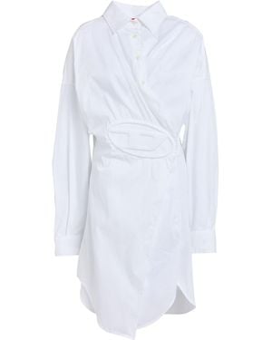DIESEL Midi Dress Cotton, Nylon, Elastane - White