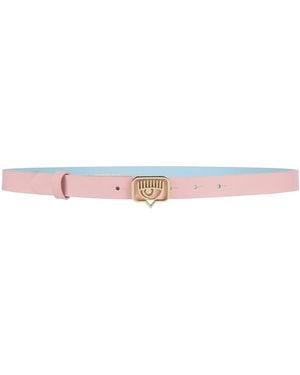 Chiara Ferragni Belt Leather - White