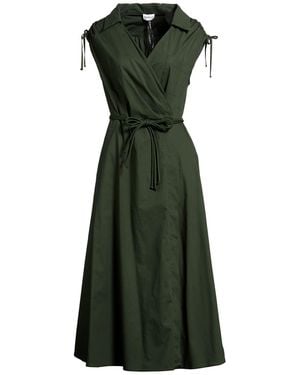Marella Dark Maxi Dress Cotton, Elastane - Green