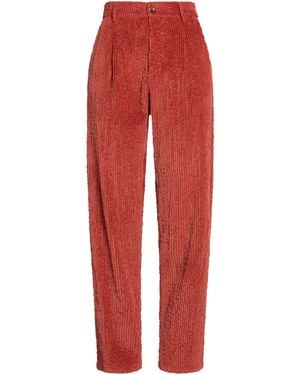Momoní Rust Pants Cotton, Modal, Elastane - Red