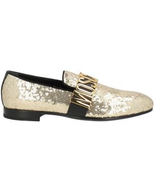 Moschino Loafers Polyester, Cotton, Calfskin - White