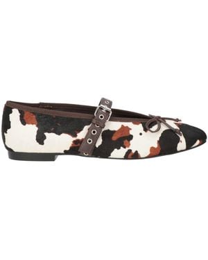 Bibi Lou Ballet Flats - White