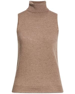 ViCOLO Taupe Turtleneck Wool, Cashmere - Brown