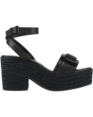 Sergio Rossi Espadrilles Leather - Black