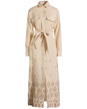 Eleventy Maxi Dress Cotton - Natural