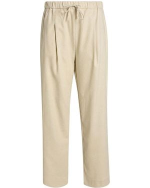 Marella Monochrome Pants Virgin Wool, Polyester, Viscose - Natural