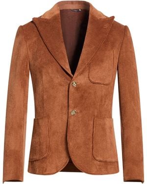 Daniele Alessandrini Blazer Polyester, Polyamide, Elastane - Brown