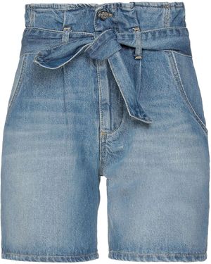 Kaos Denim Shorts Cotton - Blue