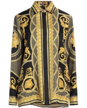 Versace Shirt With 'La Coupe Des Dieux' Pattern - Yellow