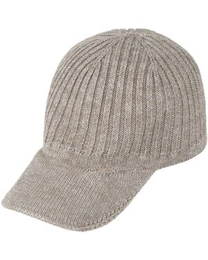 Brunello Cucinelli Hat Linen, Polyester, Metallic Fibre, Polyamide - Grey