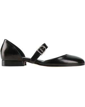 DURAZZI MILANO Ballet Flats Leather - Black