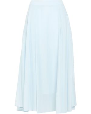 Peserico Sky Midi Skirt Cotton - Blue