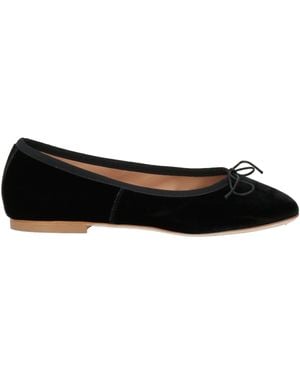 Anniel Ballet Flats Textile Fibers - Black