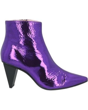 Ras Ankle Boots - Purple
