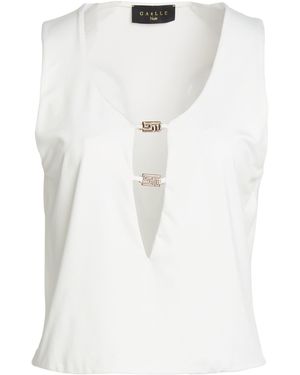 Gaelle Paris Top Polyester, Elastane - White