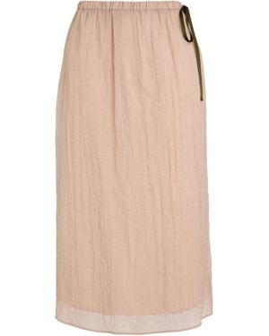 Alysi Midi Skirt - Natural