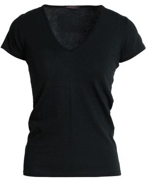 Ballantyne T-Shirt Cotton, Cashmere, Elastane - Black
