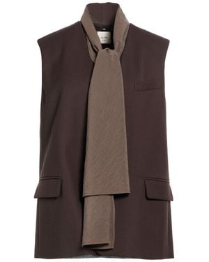 Alysi Tailored Vest Polyester, Virgin Wool - Brown