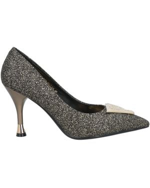 Emanuélle Vee Pumps Leather - Gray