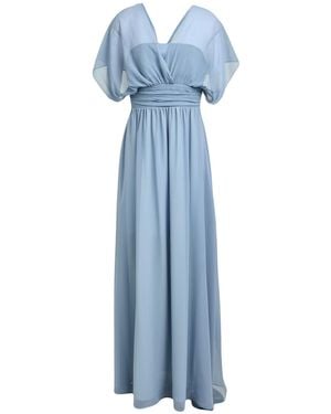 Marella Slate Maxi Dress Polyester - Blue